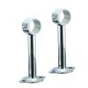 Cabilock 2pcs Stainless Steel Rod Bracket Heavy Duty Closet and Shower Curtain Pipe Mounting Bracket for Bathroom Kitchen and Balcony Use view 1