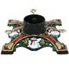 Gisafai Christmas Tree Stand 9.4 x 3.5 Inches/ 240 x 90 mm Green Tree Base Stand with Water Reservoir Snowman Christmas Tree Holder Base for Real Trees Xmas view 1