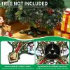 Gisafai Christmas Tree Stand 9.4 x 3.5 Inches/ 240 x 90 mm Green Tree Base Stand with Water Reservoir Snowman Christmas Tree Holder Base for Real Trees Xmas view 3