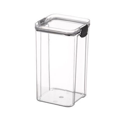 Worparsen Food Storage Jar Stackable Kitchen Canisters Five Capacity Options Clear Glass Food Storage Containers Multi-Purpose Cereal Dispenser for Candy, Coffee, Tea, Cookies, Sugar, Nuts White L