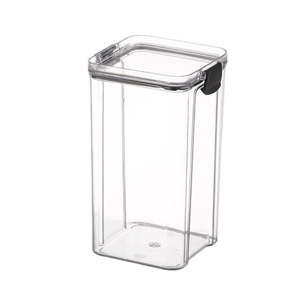Worparsen Food Storage Jar Stackable Kitchen Canisters Five Capacity Options Clear Glass Food Storage Containers Multi-Purpose Cereal Dispenser for Candy, Coffee, Tea, Cookies, Sugar, Nuts White L