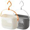 2PCS Plastic Shower Hanging, Portable Shower Organizer for College Dorm Room, Bathroom, Travel, Gym and Camping (White and Blue) view 1