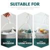 2PCS Plastic Shower Hanging, Portable Shower Organizer for College Dorm Room, Bathroom, Travel, Gym and Camping (White and Blue) view 4
