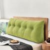 Queen Triangle Reading Wedge Pillow, Recliner Headboard Backrest Cushion Headboard Pillow Wedge Reading Pillow Gap Filler for Bunk Bed Sofa Bedroom Lumbar Cushion (Color : Green1, Size : 31.5inch/80 view 1