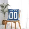Personalized Sports Throw Pillow Cover Dcor w/Number & Name - Customized Baseball Basketball American Football Soccer Pillows Case for Bedroom Living Room Home Decorations Custom Pillowcase 22x22 in view 3