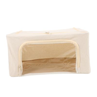 Cabilock Sweater Storage Bag Foldable Quilt Storage Bag Window Frame Support Space-saving Design for Organizing Bedding Clothes Blankets and Laundry Capacity