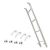 FairUo Twin Loft Bed Ladder Replacement with 4 Hooks and Screw Kits, 40 45 50 55 inch Bunk Bed Ladder for Apartment Dormitory & Tiny House, Easy to Install/White/1.4M/55 inch view 1