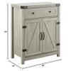 Storage Cabinet with Drawers and 2 Doors, 33'' H X 30'' W X 16'' D. (Stone Gray) view 2