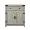 Storage Cabinet with Drawers and 2 Doors, 33'' H X 30'' W X 16'' D. (Stone Gray) view 3