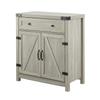 Storage Cabinet with Drawers and 2 Doors, 33'' H X 30'' W X 16'' D. (Stone Gray) view 4