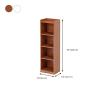 KWOKING Modern Closed Back Bookshelf Engineered Wood Bookcase for Home Small Corner Bookshelf Shelf Corner Locker Floor Bookcase Narrow Gap Space-saving Storage Cabinet White 11.8"L x 9.4"W x 48.8"H view 2