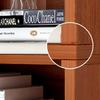 KWOKING Modern Closed Back Bookshelf Engineered Wood Bookcase for Home Small Corner Bookshelf Shelf Corner Locker Floor Bookcase Narrow Gap Space-saving Storage Cabinet White 11.8"L x 9.4"W x 48.8"H view 4