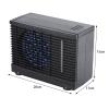 Miskall Mini Car Conditioner Cooling Fan, Portable 12V Car Truck Indoor Home Air Conditioner Evaporative Water Cooler Cooling Fan view 2