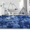 FlyDOIT Large Area Rugs for Living Room, 5x8 Feet Tie-Dyed Navy Blue Shaggy Rug Fluffy Throw Carpets, Ultra Soft Plush Modern Indoor Fuzzy Rugs for Bedroom Girls Kids Nursery Room Dorm Home Decor view 4
