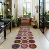 CASAVANI Scalloped Natural Chindi Cotton and Jute Rug, Hand Woven Runner Area Rug, 2.6x4 Ft Beige & Multicolor Braided Kilim Rugs for Living Room, Kitchen, Entryway, Farmhouse view 2