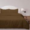 RR Linen 1 Piece Palatial King (120x98) Chocolate Duvet Cover with Zipper Closure, Luxuriously Soft and Cooling 1 Palatial King Duvet Cover (Palatial King, Chocolate) view 1
