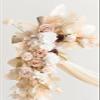 Tkasniy Wedding Arch Decor Dusty Rose(Set of 4)-2 Pcs Artificial Wedding Arch Flowers and 2pcs Draping Fabric & 5Pcs Confetti Cannons for French Wedding,Beige B view 3