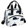 bisibuy Cute Whale Adult Travel Lunch Bags Insulated Lunch Bags for Women Men Stripe Wave Reusable Lunch Box Meal Prep Lunch Tote Cooler Bag view 1