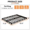 EMODA 5 Inch California King Box Spring Bed Base, 3000 LBS Heavy Duty Metal Mattress Foundation with Fabric Cover, Easy Assembly view 2