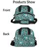 Africa Elephant Lunch Tote Bag Reusable Thermal Lunch Box Blue Meal Prep Lunchbags Ladies Lunch bags for Work Insulated Small Cute Lunchbag With Shoulder Strap view 3