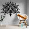 3D Mandala Wall Decor, Lotus Wall Decor, Bedroom Wall Decor, Home Decor, Prints Wall Art, Mandala Metal Wall Art, Mandala Wall Art, Spiritual Wall Decor, Metal Wall Decor (32.5"W x 25.9"H / 82.5x 66 cm, gold) view 2