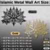 3D Mandala Wall Decor, Lotus Wall Decor, Bedroom Wall Decor, Home Decor, Prints Wall Art, Mandala Metal Wall Art, Mandala Wall Art, Spiritual Wall Decor, Metal Wall Decor (32.5"W x 25.9"H / 82.5x 66 cm, gold) view 4