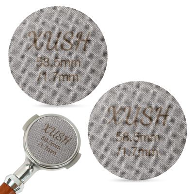 Espresso Puck Screen for 58.5mm or 58mm 2Pcs, 1.7mm Thickness Espresso Filter Screen - 150m Filter Mesh Made With 316 Stainless Steel, Professional Barista Tool for Espresso Portafilter Filter Basket