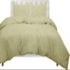 RR Linen 1 Piece Palatial King (120x98) Sage Duvet Cover with Zipper Closure, Luxuriously Soft and Cooling 1 Palatial King Duvet Cover (Palatial King, Sage) view 1