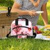 Bike Hearts Tree Lunchbag Reusable Lunch Box Valentine's Day Balloon Insulated Lunch Tote Bag Cooler Bag with Shoulder Strap Food Storage Container Meal Prep Organizer for Women Men Adult Work Picnic view 2