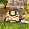 bisibuy Sport Balls Beige Adult Travel Lunch Bags Insulated Lunch Bags for Women Men Brown Reusable Lunch Box Meal Prep Lunch Tote Cooler Bag view 2