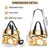 bisibuy Sport Balls Beige Adult Travel Lunch Bags Insulated Lunch Bags for Women Men Brown Reusable Lunch Box Meal Prep Lunch Tote Cooler Bag view 4