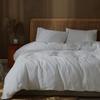 3 PCS-Duvet Cover Set with 2 Pillow shams 100% Cotton Extra Long Comforter Cover for Eastern King (118x108) Size Bed | 800 Thread Counts | Silver Solid Duvet Cover with Hidden Zipper Closure view 1