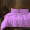 3 PCS-Duvet Cover Set with 2 Pillow shams 100% Cotton Extra Long Comforter Cover for Oversized King (98x120) Size Bed | 800 Thread Counts | Lavender Solid Duvet Cover with Hidden Zipper Closure view 1