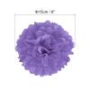 PATIKIL 6" Tissue Pom Poms Flowers, 10 Pack Paper Flower Ball for Wedding Bridal Shower Birthday Bachelorette Party Backdrop Decoration, Purple view 2