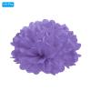 PATIKIL 6" Tissue Pom Poms Flowers, 10 Pack Paper Flower Ball for Wedding Bridal Shower Birthday Bachelorette Party Backdrop Decoration, Purple view 3