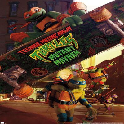 Trends International Teenage Mutant Ninja Turtles: Mutant Mayhem - One Sheet Wall Poster, 22.4L x 14.7W, Premium Unframed Version