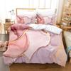 Blue Yellow Marble Comforter Cover Set Twin Size Boys Girls Teens Bedding Duvet Cover Set Abstract Art Marbling Kids Adult Bedroom Quilt Cover Set with 1Pillowcase view 2