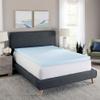 Bodipedic Essentials 3 Inch Memory Foam Mattress Topper, Gel Infused Mattress Topper, Ventilated Design, CertiPUR-US Certified Foam, Blue view 1