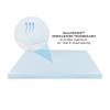 Bodipedic Essentials 3 Inch Memory Foam Mattress Topper, Gel Infused Mattress Topper, Ventilated Design, CertiPUR-US Certified Foam, Blue view 3