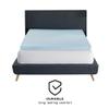 Bodipedic Essentials 3 Inch Memory Foam Mattress Topper, Gel Infused Mattress Topper, Ventilated Design, CertiPUR-US Certified Foam, Blue view 4