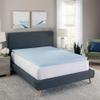 Bodipedic Essentials 4 Inch Memory Foam Mattress Topper, Gel Infused Mattress Topper, Ventilated Design, CertiPUR-US Certified Foam, Blue view 1