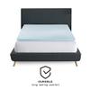 Bodipedic Essentials 4 Inch Memory Foam Mattress Topper, Gel Infused Mattress Topper, Ventilated Design, CertiPUR-US Certified Foam, Blue view 4