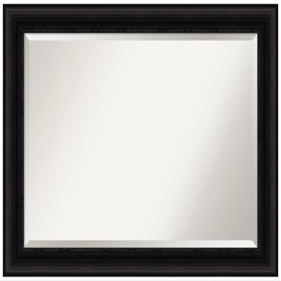 Amanti Art Black Bathroom Mirror for Over Sink, 30x42 Parlor Black Rectangle Vanity Mirror, Large Traditional Frame, Hangs Horizonally and Vertically, Bathroom Wall Decor, Beveled Edge