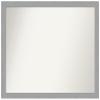 Amanti Art Silver Bathroom Mirror for Over Sink, 33x43 Custom Made Brushed Nickel Rectangle Vanity Mirror, X-Large Modern Wood Frame, Hangs Horizonally and Vertically, Wall Decor view 1