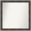 Amanti Art Brown Bathroom Mirror for Over Sink, 36x37 Custom Made Alta Rustic Char Rectangle Vanity Mirror, Large Country Rustic Wood Frame, Hangs Horizonally and Vertically, Wall Decor view 1