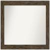 Amanti Art Brown Bathroom Mirror for Over Sink, 39x51 Custom Made Fencepost Brown Rectangle Vanity Mirror, Oversize Country Rustic Wood Frame, Hangs Horizonally and Vertically, Wall Decor view 1