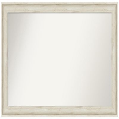 Amanti Art Ivory Bathroom Mirror for Over Sink, 29x49 Custom Made Regal Birch Cream Rectangle Vanity Mirror, Oversize Traditional Wood Frame, Hangs Horizonally and Vertically, Wall Decor