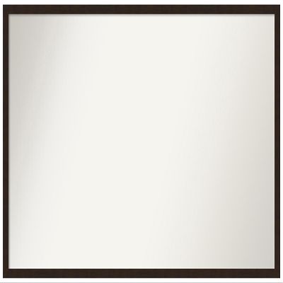 Amanti Art Brown Bathroom Mirror for Over Sink, 23x39 Custom Made Carlisle Espresso Narrow Rectangle Vanity Mirror, Large Country Rustic Wood Frame, Hangs Horizonally and Vertically, Wall Decor