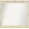 Amanti Art White Bathroom Mirror for Over Sink, 26x50 Custom Made Country White Wash Rectangle Vanity Mirror, Oversize Country Rustic Wood Frame, Hangs Horizonally and Vertically, Wall Decor view 1