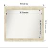 Amanti Art White Bathroom Mirror for Over Sink, 26x50 Custom Made Country White Wash Rectangle Vanity Mirror, Oversize Country Rustic Wood Frame, Hangs Horizonally and Vertically, Wall Decor view 4